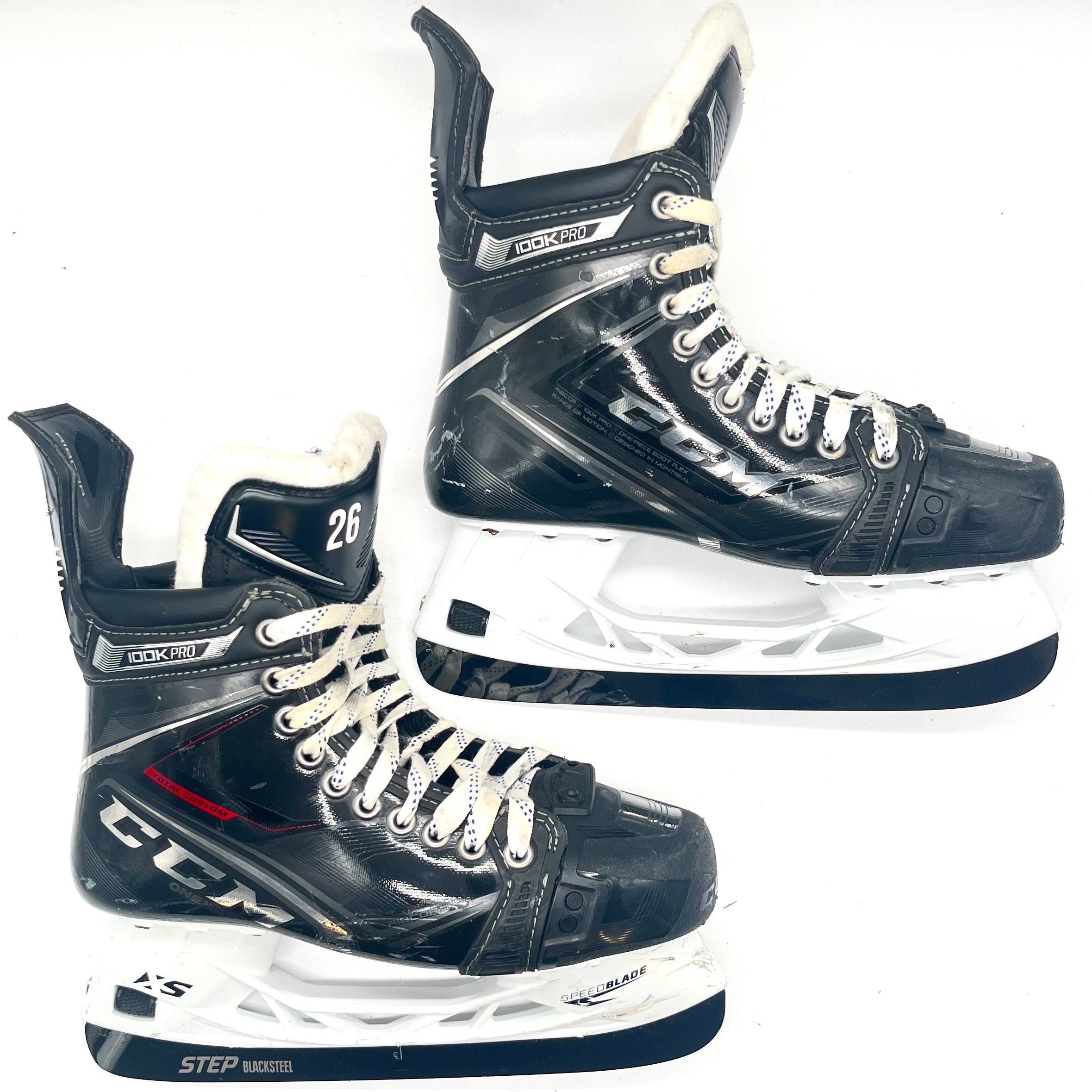CCM Ribcor 100K Pro - Patins de hockey Pro Stock d'occasion - Taille 6,5